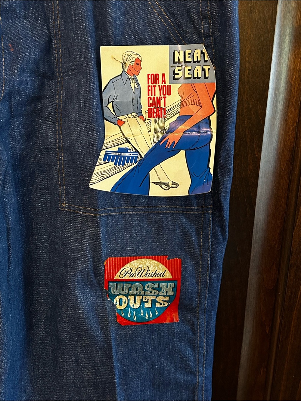 NWT Cherokee Sz 36L Deadstock “Neat Seat” Bell Bottoms - Picture 2 of 6